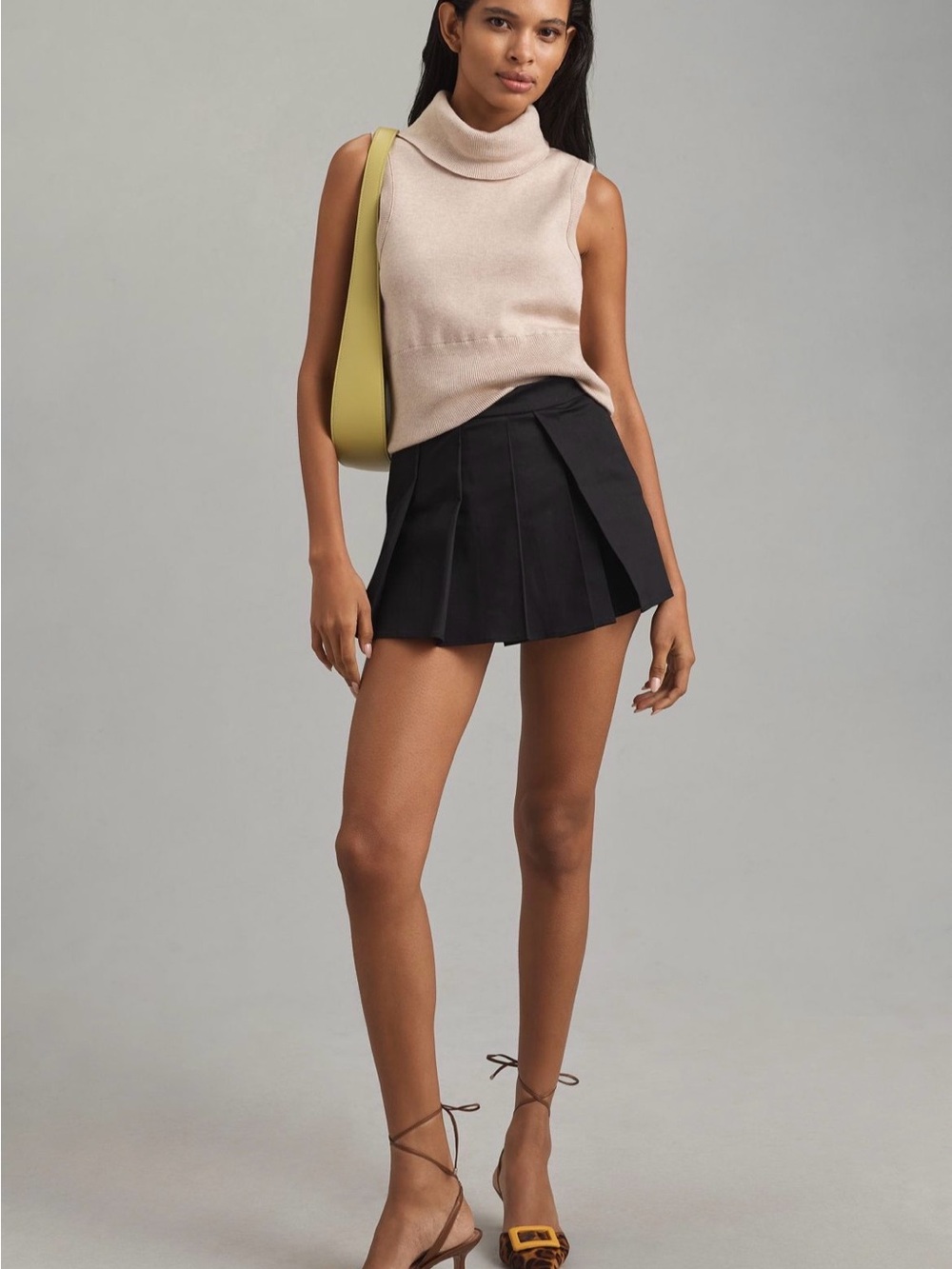 Anthropologie Maeve Pleated Skort